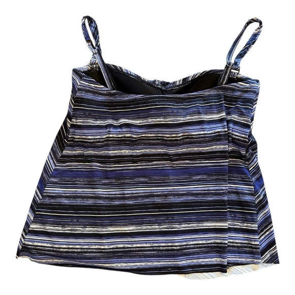 Coco Contours Clarity Draped Bandeau Bra Sized Tankini Top NWT - Picture 6 of 7